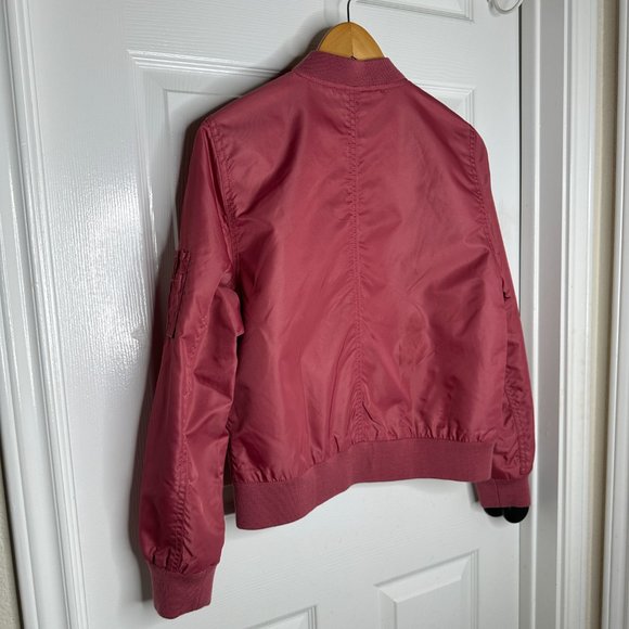 WOMEN'S GAP PINK BOMBER JACKET US SIZE M - Picture 7 of 11